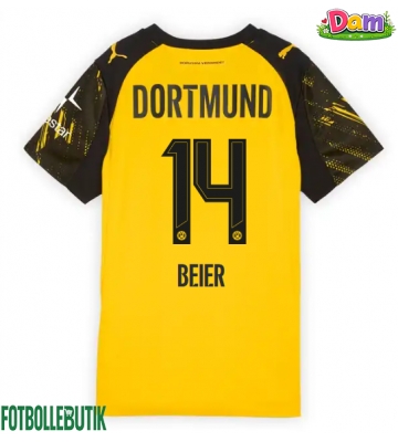 Borussia Dortmund Maximilian Beier #14 Hemmatröja Kvinnor 2025-26 Kortärmad